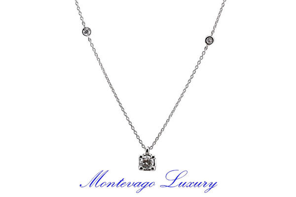 Immagine di COLLANA CON PUNTO LUCE 0,29 CT