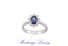 Picture of ANELLO CON ZAFFIRO 0.90 CT E DIAMANTI