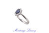 Picture of ANELLO CON ZAFFIRO 0.90 CT E DIAMANTI