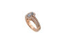 Picture of ANELLO ORO ROSA ACQUAMARINA  0,71 CT E DIAMANTI