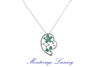 Picture of COLLANA CON PENDENTE CON SMERALDI 1,10 CT E DIAMANTI