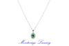 Picture of COLLANA CON PENDENTE CON SMERALDO 0.46 CT E DIAMANTI