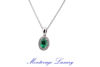 Picture of COLLANA CON PENDENTE CON SMERALDO 0.46 CT E DIAMANTI