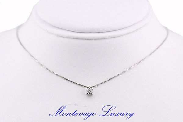 Immagine di COLLANA CON PENDENTE PUNTO LUCE 0,15 CT