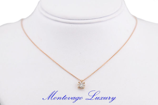 Picture of COLLANA CON PENDENTE EFFETTO PUNTO LUCE  0.17 CT